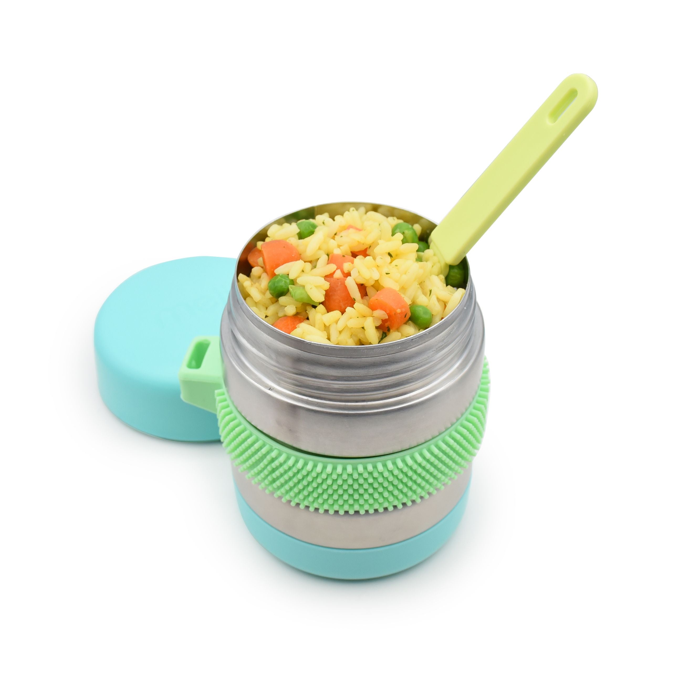 Melii Insulated Fidget Thermos - Mint/Blue/Lime