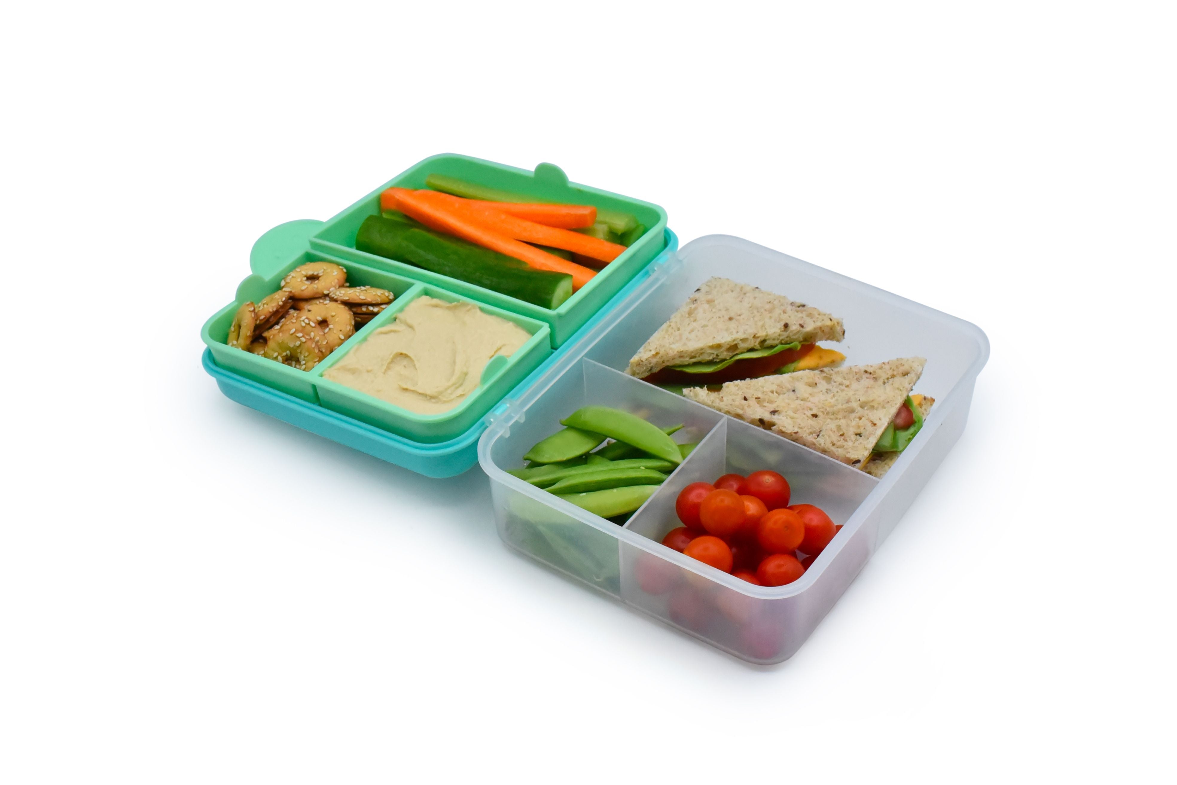 Melii 2 Tier Bento Box - Blue & Mint