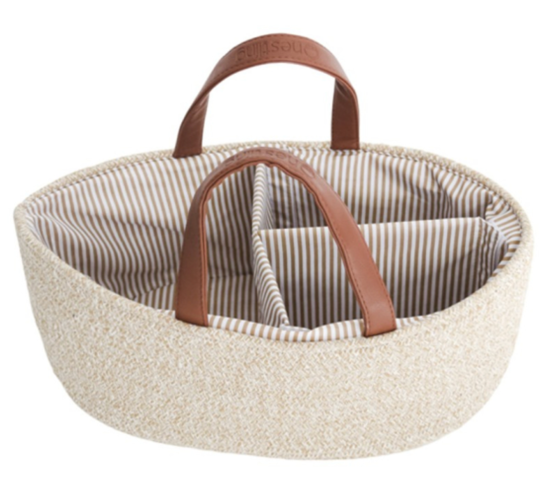 Nestling Nappy Caddy - Natural