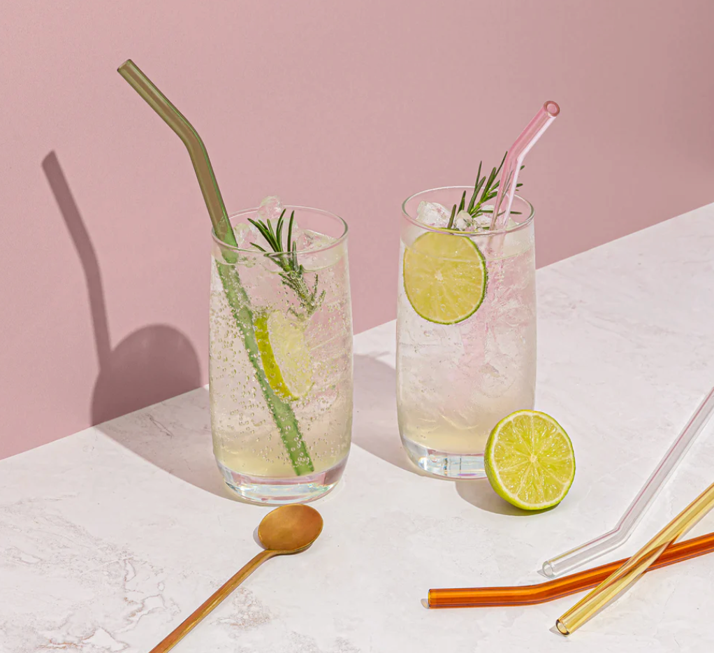 Sucker NZ - Reusable Glass Drinking Straws - Multi-colour
