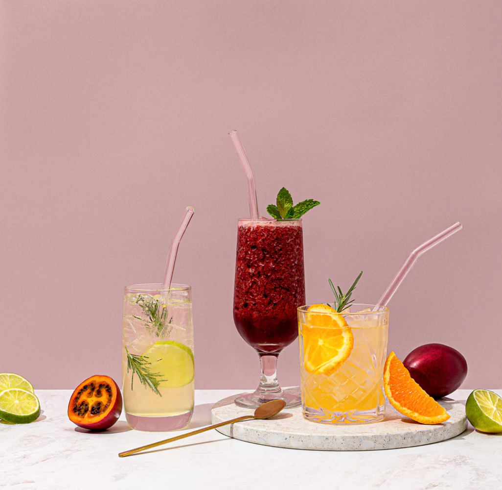 Sucker NZ - Reusable Glass Drinking Straws - Transparent