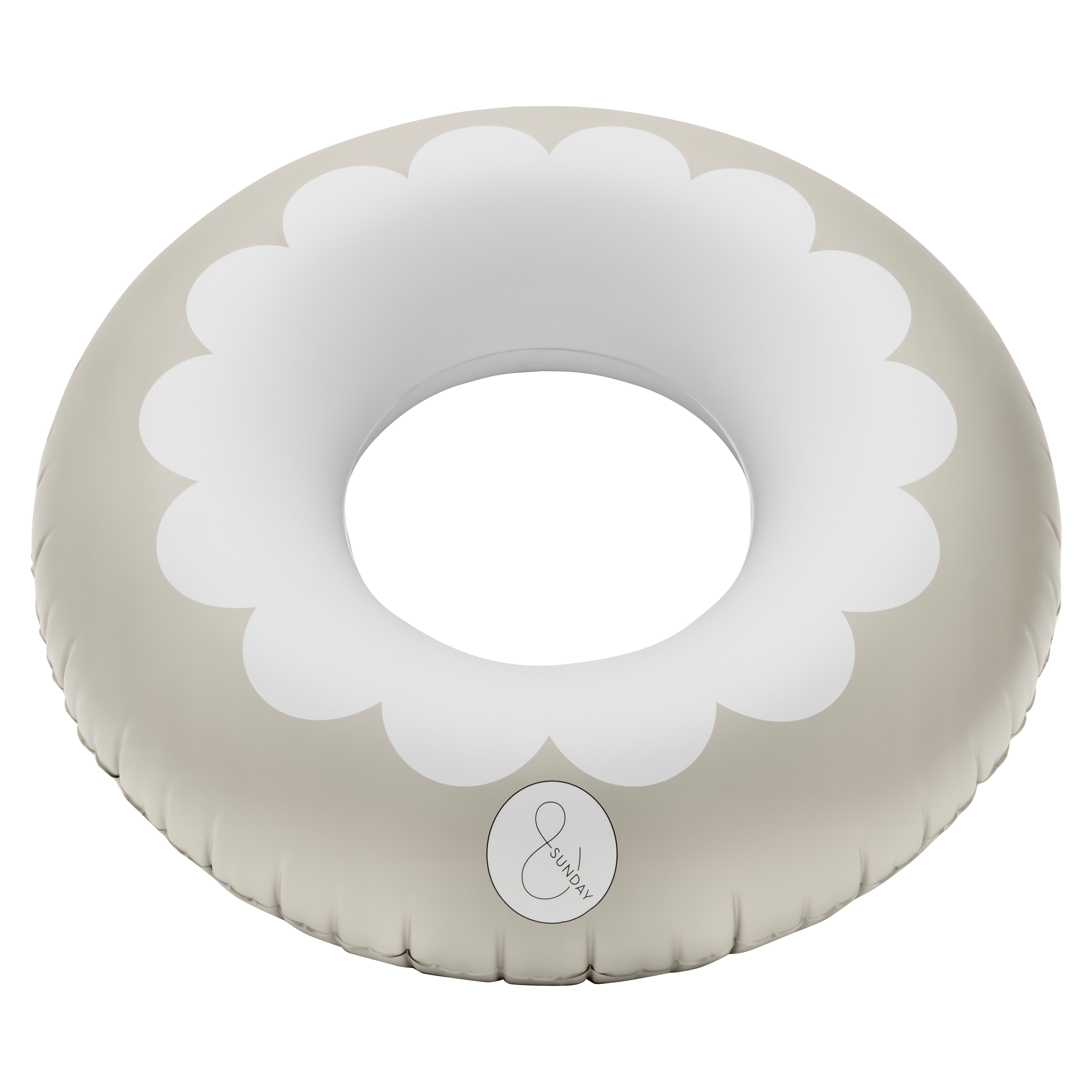 Scallop oversized pool tube - Clay