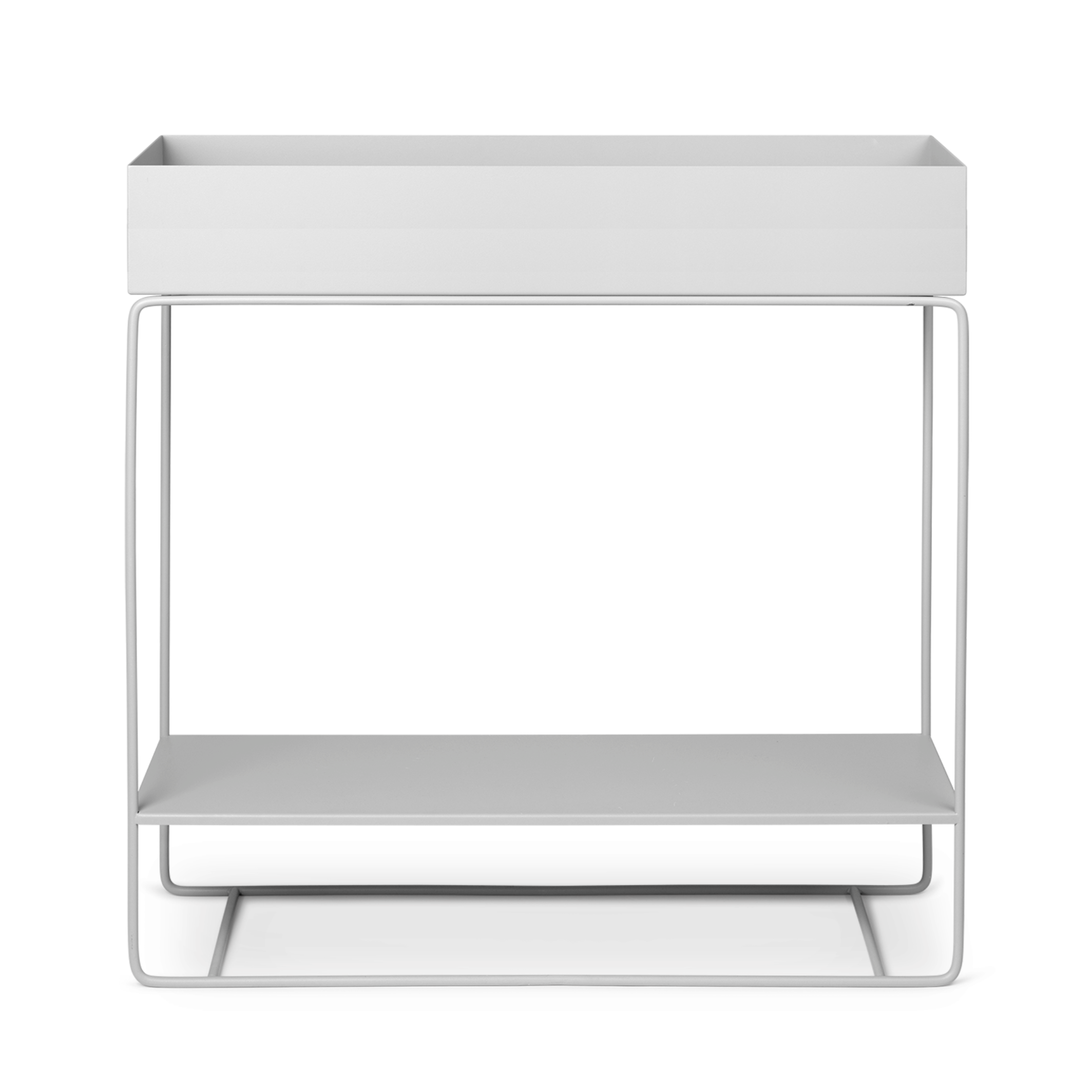 Metal Planter Console - White