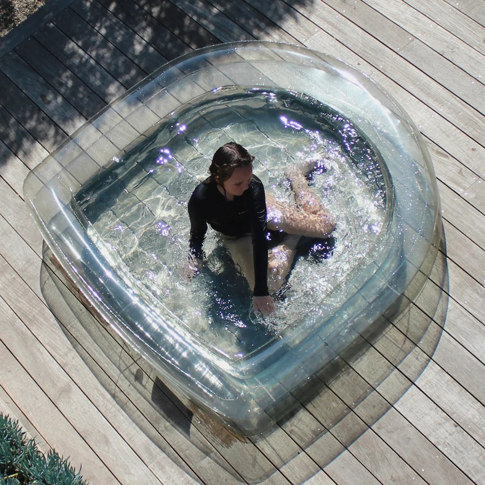 Pewter Translucent Arch Paddling Pool