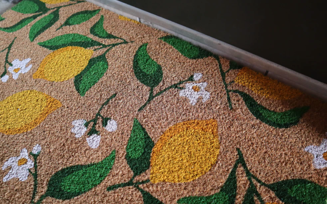 Doormat Coir Lemon